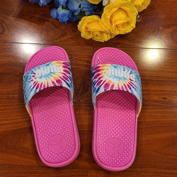 Puma Slip On Flip Flops Shoe Size Girls 3 - Picture 2 of 6